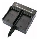 Carregador de bateria duplo para NP-F970, NP-F750, NP-F770, NP-570, F-550 Carregador de bateria duplo para NP-F970, NP-F750, NP-F770, NP-570, F-550