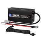 Carregador de bateria ECO-WORTHY 12V 20A de lítio LiFePO4 com conector
