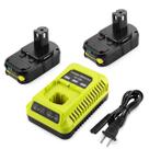 Carregador de bateria Energup 18V 3.5Ah, pacote com 2 unidades com carregador