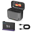 Carregador de bateria REYGEAK Insta360 X4 2500mAh PD Fast Charge