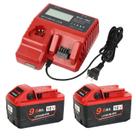 Carregador de bateria YongerTool M18 18V 9.0Ah LCD USB 110-240V