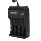 Carregador de bateria ZJChao 4 Bay Smart para baterias de lítio Li