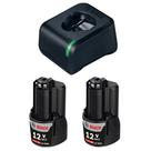 Carregador de baterias 12 Volts + 2 baterias lítio 12V 2.0Ah Starter Kit (110V/220V) Carregador de baterias 12 Volts + 2 baterias lítio 12V 2.0Ah Starter Kit (110V/220V)