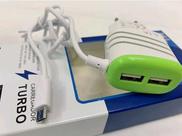 Carregador de calular com saída de 5.1V e 5.1A Micro 2 Usb