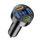 Carregador de Carro 250W com 6 Portas USB - PD e Quick Charge 3.0 - Display Digital