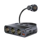 Carregador De Carro 7 Em 1 Com Divisor De Tomada 127W PD30W QC3.0 E Adaptador De Acendedor De