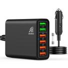 Carregador de carro AI AIKENUO 96W 6 portas QC3.0 de carregamento rápido