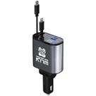 Carregador de Carro ALLTESXY 4 em 1 - Retrátil, 60W Rápido para Ram 1500 Carregador de Carro ALLTESXY 4 em 1 - Retrátil, 60W Rápido para Ram 1500