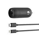 Carregador de carro Belkin USB-C 18W com cabo USB-C para Lightning de 1,2 m