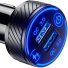 Carregador de carro BRCOVAN Dual QC3.0 Port USB 36W 3A Fast Charge Carregador de carro BRCOVAN Dual QC3.0 Port USB 36W 3A Fast Charge