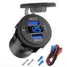 Carregador de carro Hapytrip 12V USB Outlet Dual Quick Charge 3.0