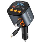 Carregador de carro MQOUNY 5 em 1 rápido de 90 W com Bluetooth 5.3 FM