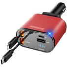 Carregador de carro SUPERONE retrátil 4 em 1 Fast Charge 60W