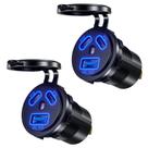 Carregador de Carro Thlevel Type-C e USB - 12V/24V à Prova D'Água (2 Unidades) Carregador de Carro Thlevel Type-C e USB - 12V/24V à Prova D'Água (2 Unidades)