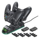 Carregador De Controle Compatível Xbox One Series S/x + 2 Baterias