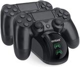 Carregador de controle PS4 YAEYE atualizado com carregamento rápido preto Carregador de controle PS4 YAEYE atualizado com carregamento rápido preto