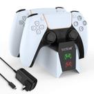 Carregador de controle PS5 Y Team Fast Charging com adaptador AC