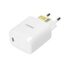 Carregador De Parede 20w Com 1 Saida Tipo C 12v 1.67a Branco Carregador De Parede 20w Com 1 Saida Tipo C 12v 1.67a Branco