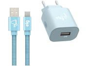 Carregador de Parede Carga Rápida Universal - Entrada USB com Cabo USB-C 1m Elg KTC10WLBE Carregador de Parede Carga Rápida Universal - Entrada USB com Cabo USB-C 1m Elg KTC10WLBE