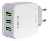 Carregador De Parede Com 3 Saídas Usb Universal Rápido Kaidi