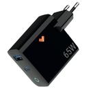 Carregador de Parede Loft Type C + USB 65W pr
