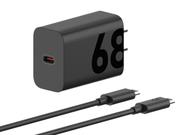 Carregador de parede Motorola TurboPower 68W USB-C com cabo de 1 m