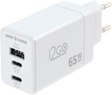 Carregador De Parede Turbo I2go 1 Usb-c 65w + 1 Usb-c 20w