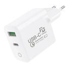 Carregador De Parede Turbo Power Delivery Tecnológia Quick Charger 4.0 Até 18W Ultra Rápido Tipo C / USB A Gshield Cor Branco Carregador De Parede Turbo Power Delivery Tecnológia Quick Charger 4.0 Até 18W Ultra Rápido Tipo C / USB A Gshield Cor Branco