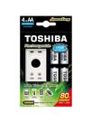 Carregador de Pilha USB TNHC-6GME4 CB (C/4 Pilhas AA 2000 MAh) Toshiba