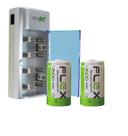 Carregador De Pilhas Aa 9v Aaa D Flex Bivolt C/2 Pilhas D Nf