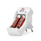 Carregador de Pilhas Bi-Volt Auto Stop MO-CP32 - MOX