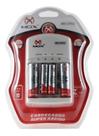 Carregador de Pilhas Com 2AA e 2AAA Auto Stop Mox CP53