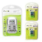 Carregador de Pilhas Flex C03 Com 2 Baterias 9v 450 mah Recarregável FX-9V/450