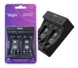 Carregador De Pilhas Usb-c 9v/aaa/aa Elgin Sem Pilhas 127/22