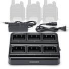 Carregador de seis vias Base de carregador de mesa BAOFENG para UV-9G