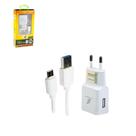 Carregador de tomada bivolt com 1 saida usb 2a + cabo tipo c x-cell 1m - BAZZI