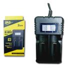 Carregador Duplo Lcd Bateria 18650 16340 14500 26650 Carregador Duplo Lcd Bateria 18650 16340 14500 26650