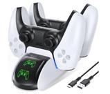 Carregador E Suporte Base Para 2 Controles Ps5 Oivo P5207
