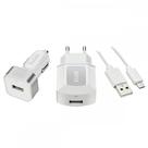 Carregador Elgin Usb Tomada + Veicular + Cabo