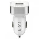 Carregador Elgin Veicular Entrada (11 A 14V.) 2 Saidas Usb 5V.