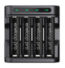 Carregador Enercell 4-LN com 4 pilhas AA Recarregáveis da Eneloop Pro
