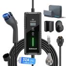 Carregador EV bokman portátil de nível 2 (240V, 32A) com 7 níveis