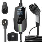 Carregador EV EVDANCE de nível 2 - carregadores EV portáteis de 32 A NEMA 14-50 com cabo de 25 pés, carregamento ajustável de corrente/atraso para carregador de carro elétrico
