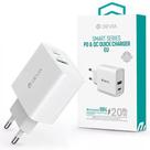 Carregador fonte usb-c 20w + usb quick charge turbo premium