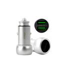 Carregador Fonte Veicular USB 2 Saídas Porta Dupla com Cabo - ShopMix