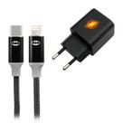 Carregador Gan 30w Flash e Cabo Tipo C X Lightning Batman