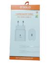 Carregador Gold Turbo PD 25W Usb-C Com Cabo