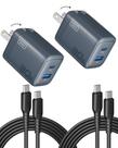 Carregador INIU Mini 30W GaN com Duas Portas USB-C e Cabo de 1,5m Carregador INIU Mini 30W GaN com Duas Portas USB-C e Cabo de 1,5m