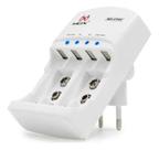 Carregador Inteligente CP50 para pilhas Recarregáveis AA AAA Bateria 9V Bivolt Com Auto Stop LED