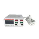 Carregador Inteligente Multifuncional USB tipo C 6 Saídas Potente 87W PD QC Display Digital